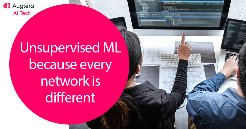 Unsupervised ML is a key AI in networking technique because patterns are different from network to network.